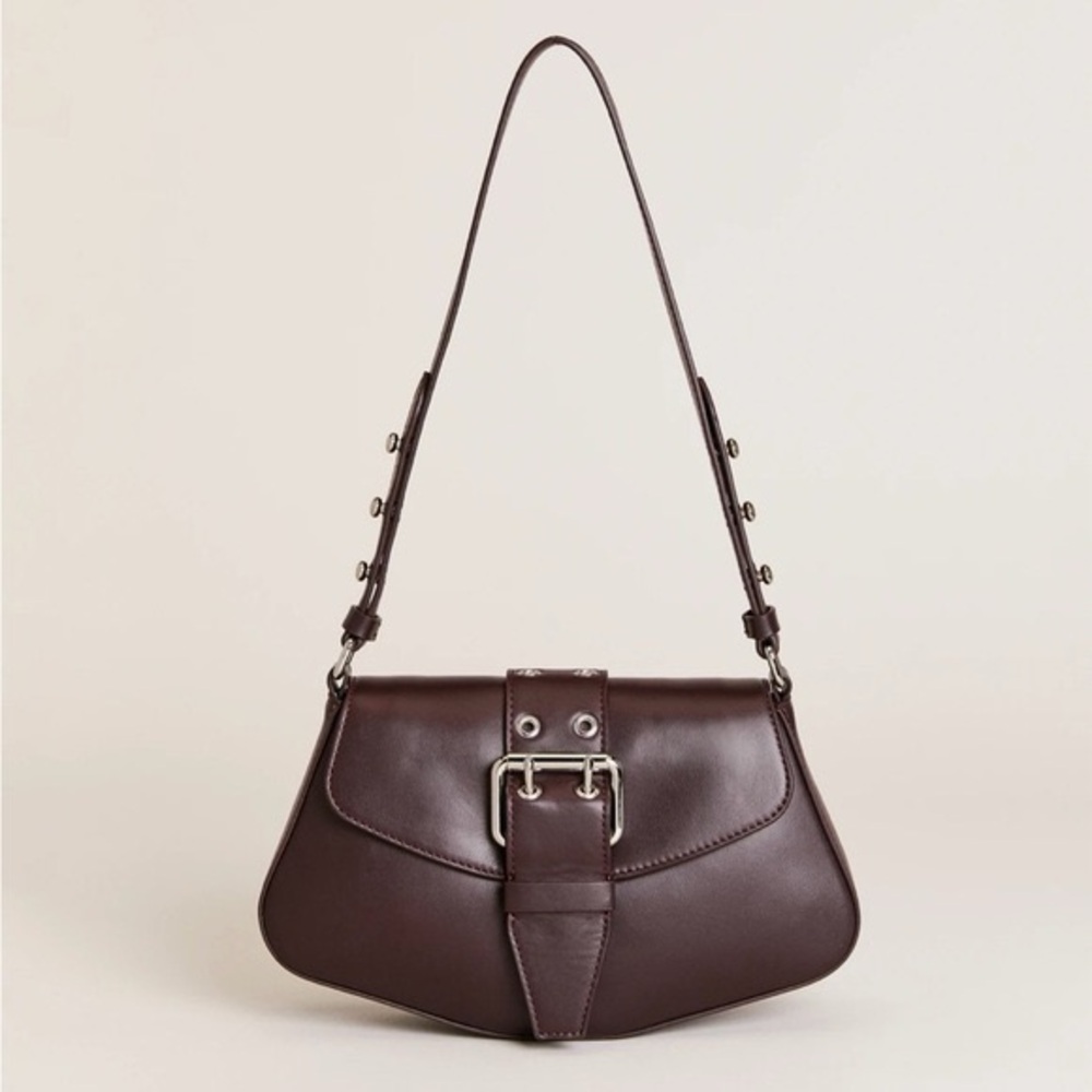 Reformation Rafaella Leather Shoulder Bag